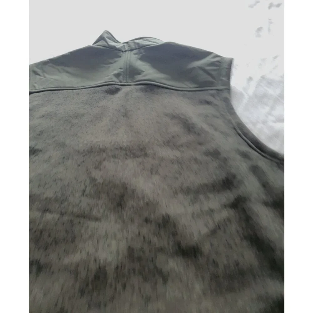 NWT George Vest Size Size 2XL Full Zip‎ Fleece Sleeveless Men Boy Green Pockets